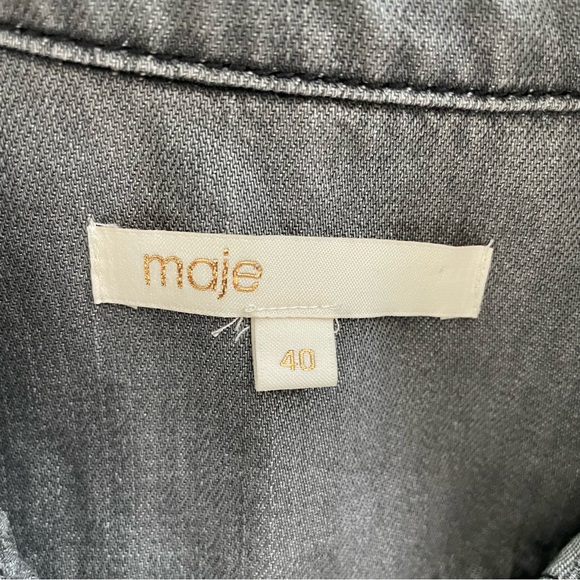 NWOT Maje Denim Playsuit in Black and Grey Denim - Picture 5 of 9